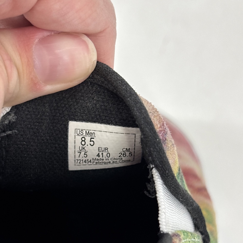 Vans Tie Dye Terry‎ Skate Slip-On Sneakers Skate Shoes Men's Size 8.5 - Picture 5 of 11